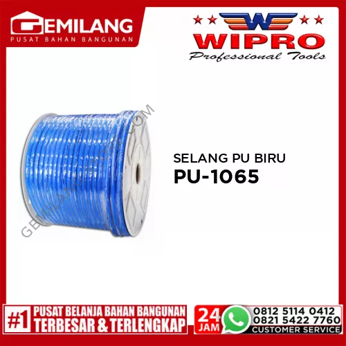WIPRO SELANG PU BIRU 10 x 6.5mm x 100m (PU-1065)/mtr