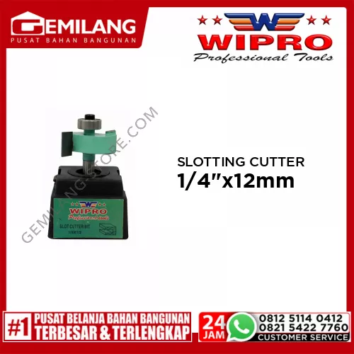 WIPRO SLOTTING CUTTER 307-061 (1/4inch x 12mm=1/2)