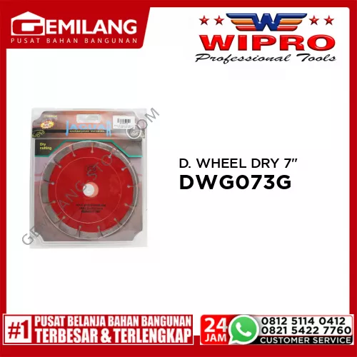 WIPRO JCK D WHEEL DRY DWG073G FOR GRANIT (RED) 7inch