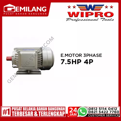 WIPRO ELECTROMOTOR 3PHASE 7.5HP 4P