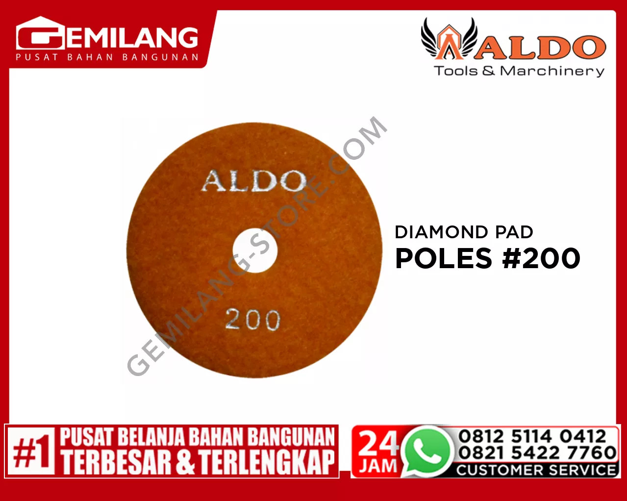 ALDO DIAMOND PAD POLES #200