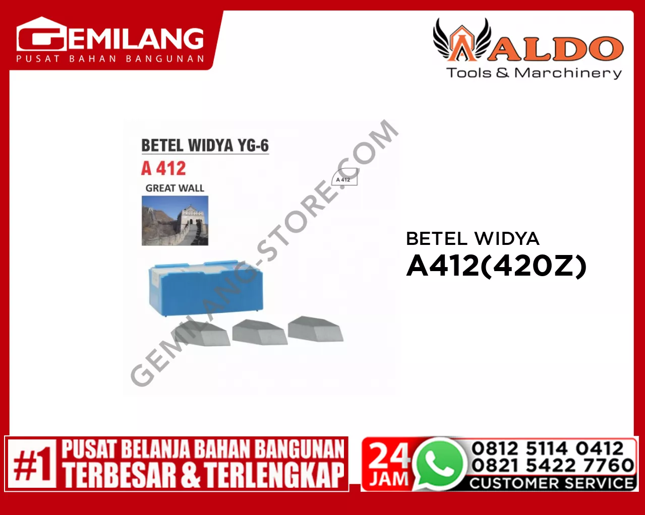 ALDO BETEL WIDYA A 412 (420 Z)/2pc