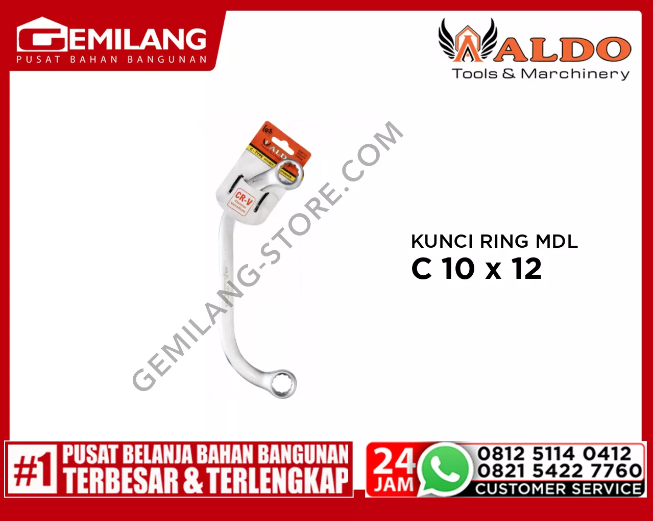 ALDO KUNCI RING MODEL C 10 x 12