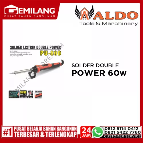 ALDO SOLDER DOUBLE POWER 60w PU-800