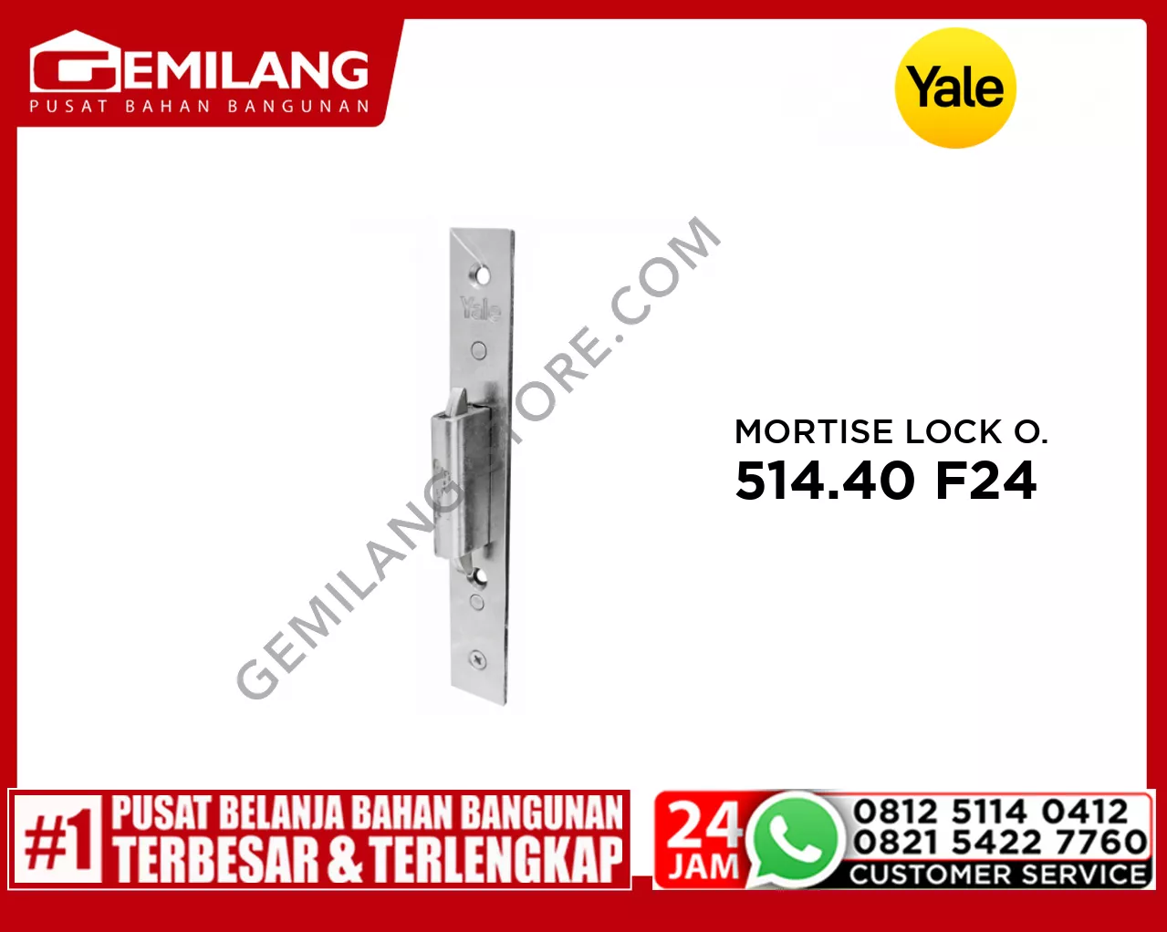YALE MORTISE LOCK ONLY 514.40 F24