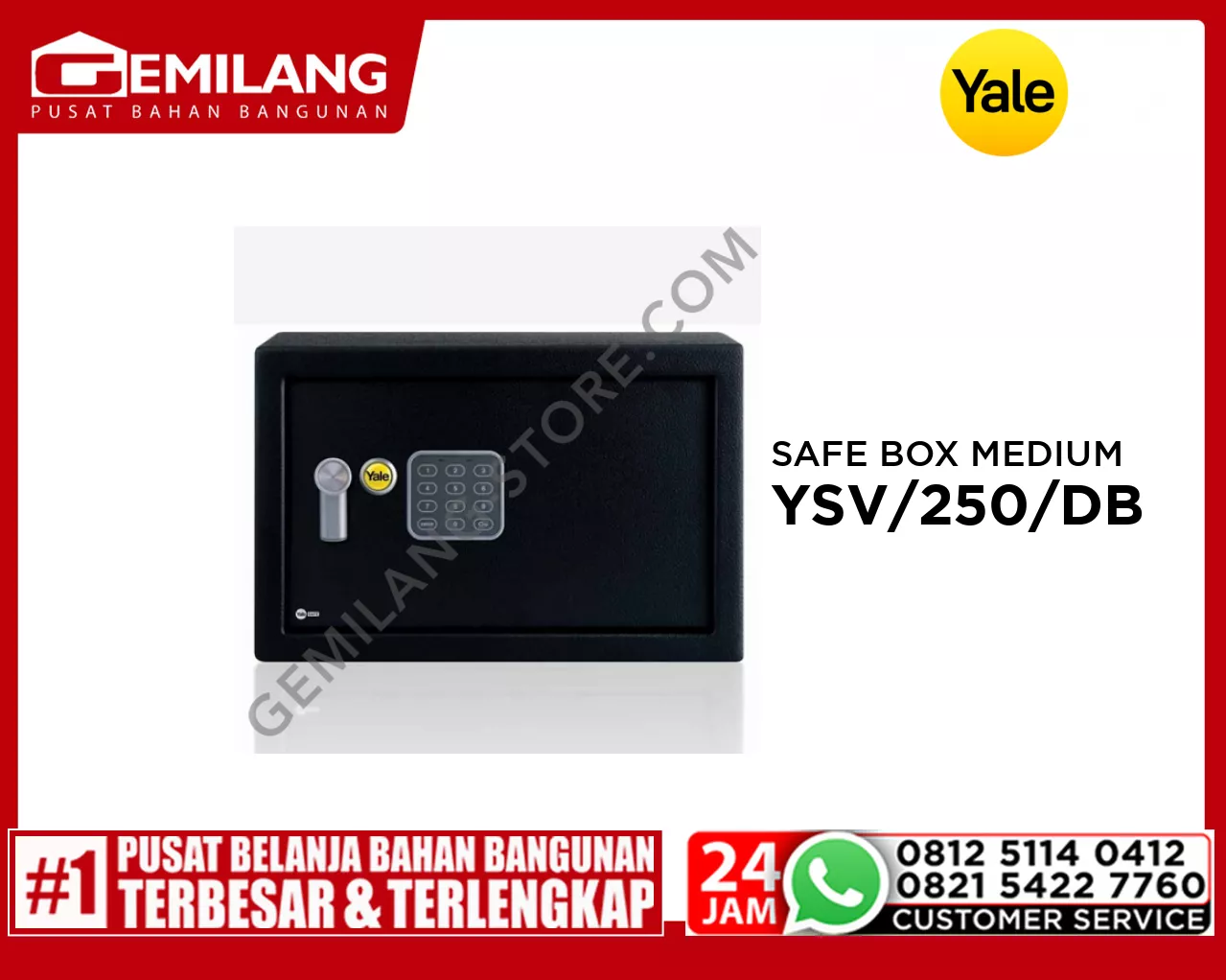 YALE SAFE BOX MEDIUM YSV/250/DB1