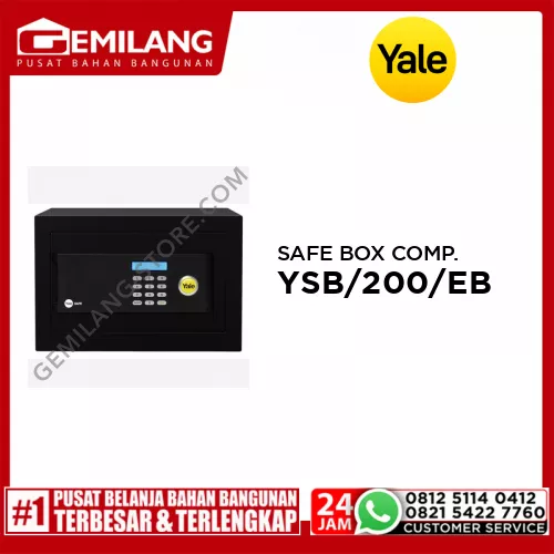 YALE SAFE BOX COMPACT BLACK YSB/200/EB1