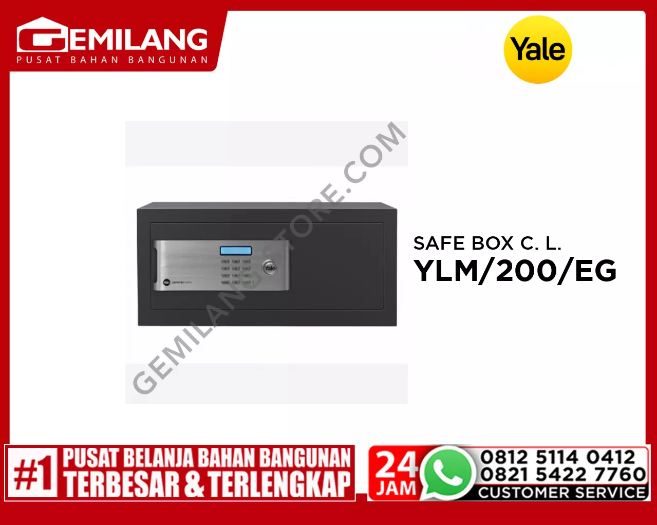 YALE SAFE BOX CERTIFIED LAPTOP YLM/200/EG1