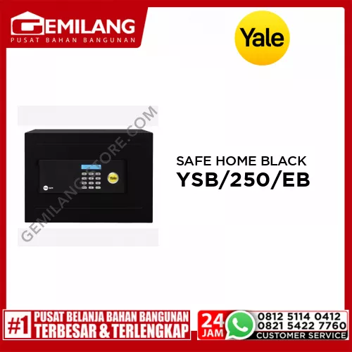YALE SAFE HOME BLACK YSB/250/EB/1
