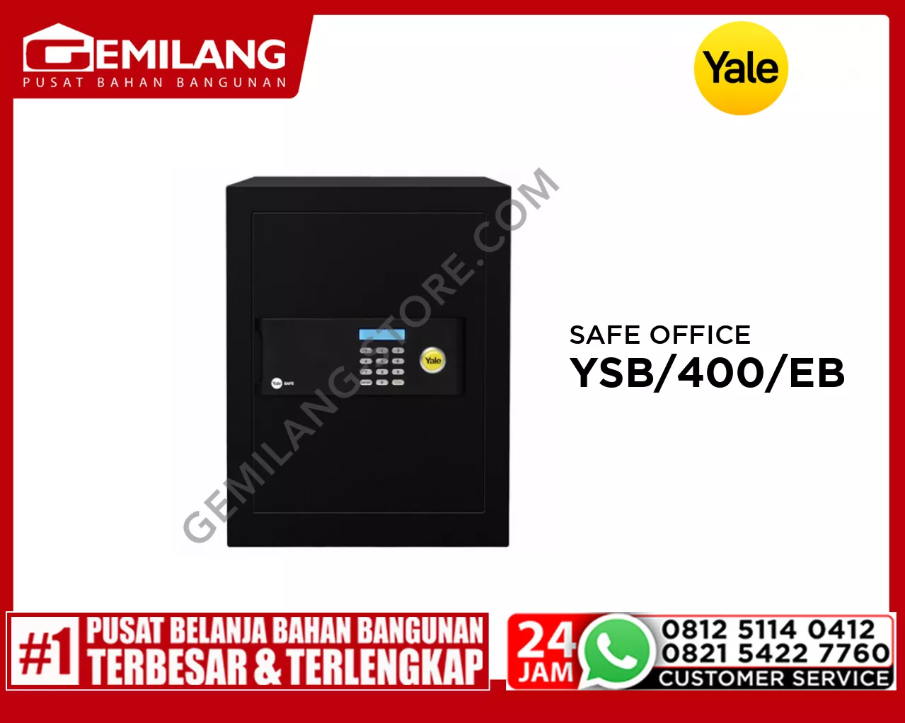 YALE SAFE OFFICE BLACK YSB/400/EB/1
