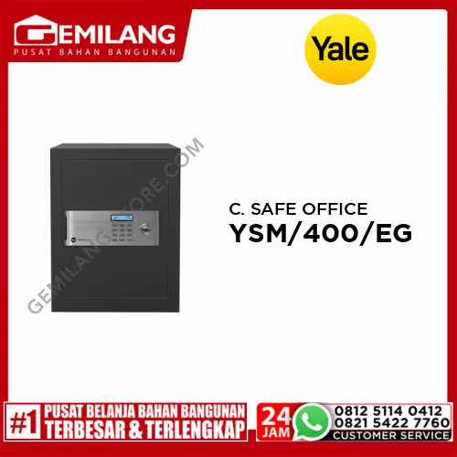 YALE CERTIFIED SAFE OFFICE GRAY YSM/400/EG/1