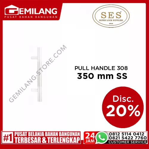 SES PULL HANDLE 308 350 mm SS