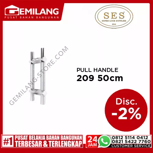 SES PULL HANDLE 209 500mm SS