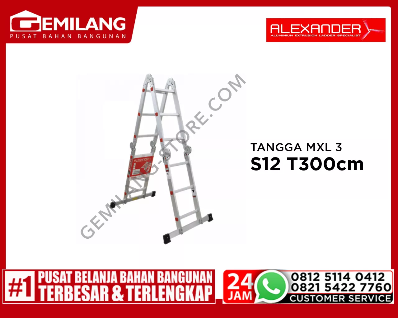 ALEXANDER TANGGA MXL 3 STEPS 12 T300cm