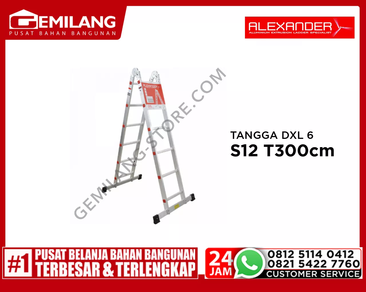 ALEXANDER TANGGA DXL 6 STEPS 12 T300cm