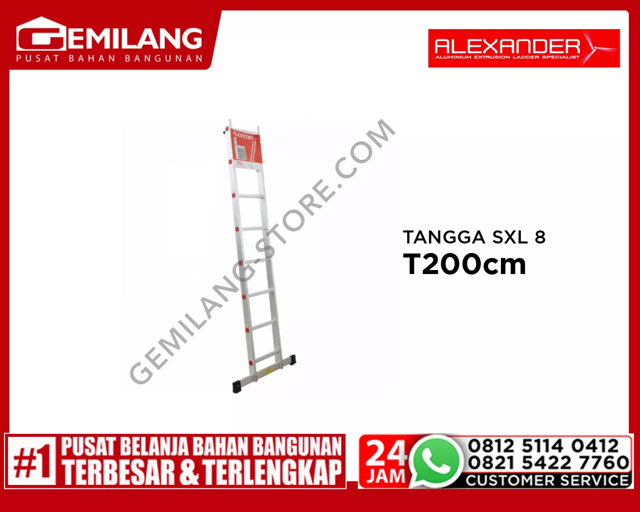 ALEXANDER TANGGA SXL 8 STEPS T200cm