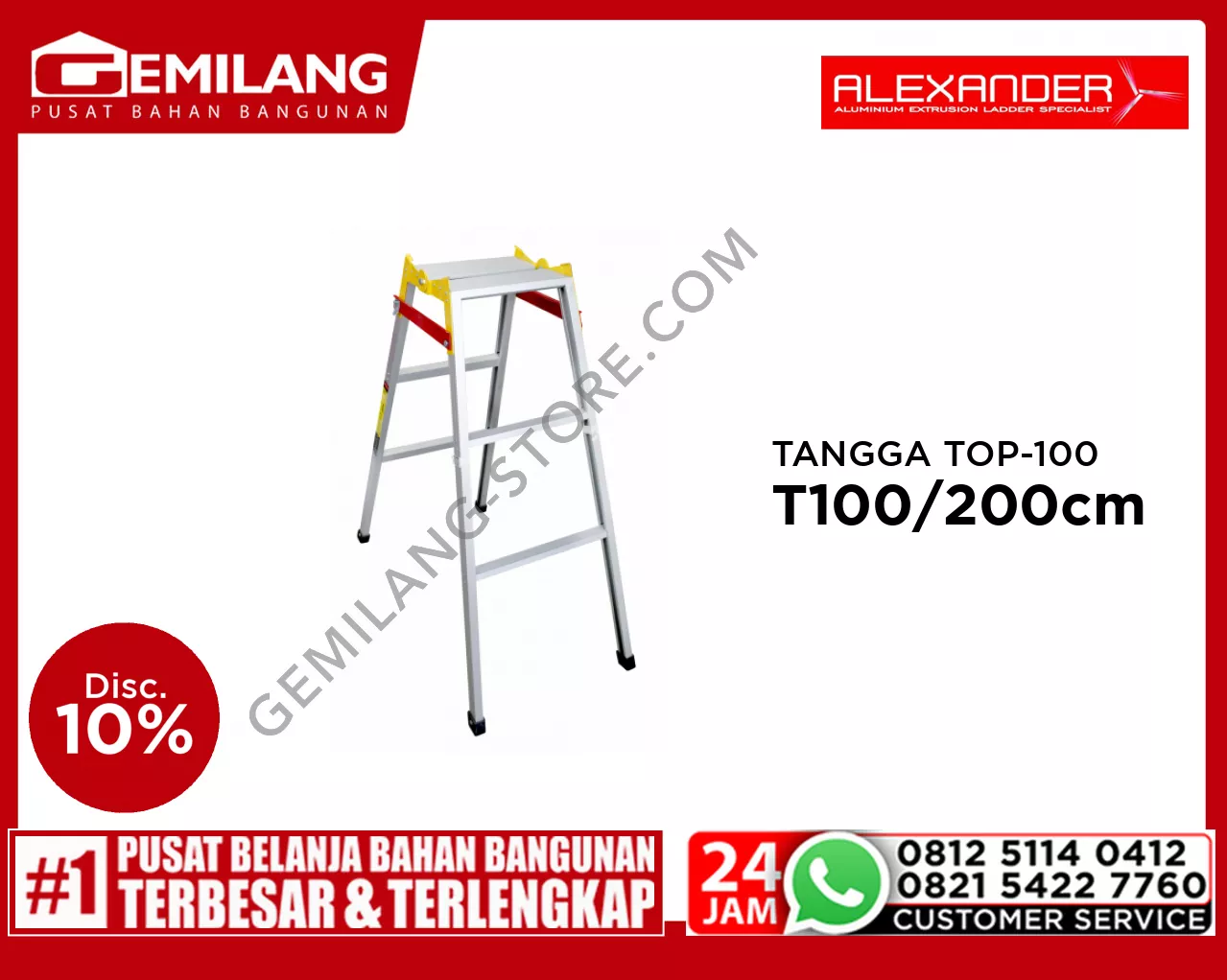 ALEXANDER TANGGA TOP-100 STEPS 3 T100/200cm