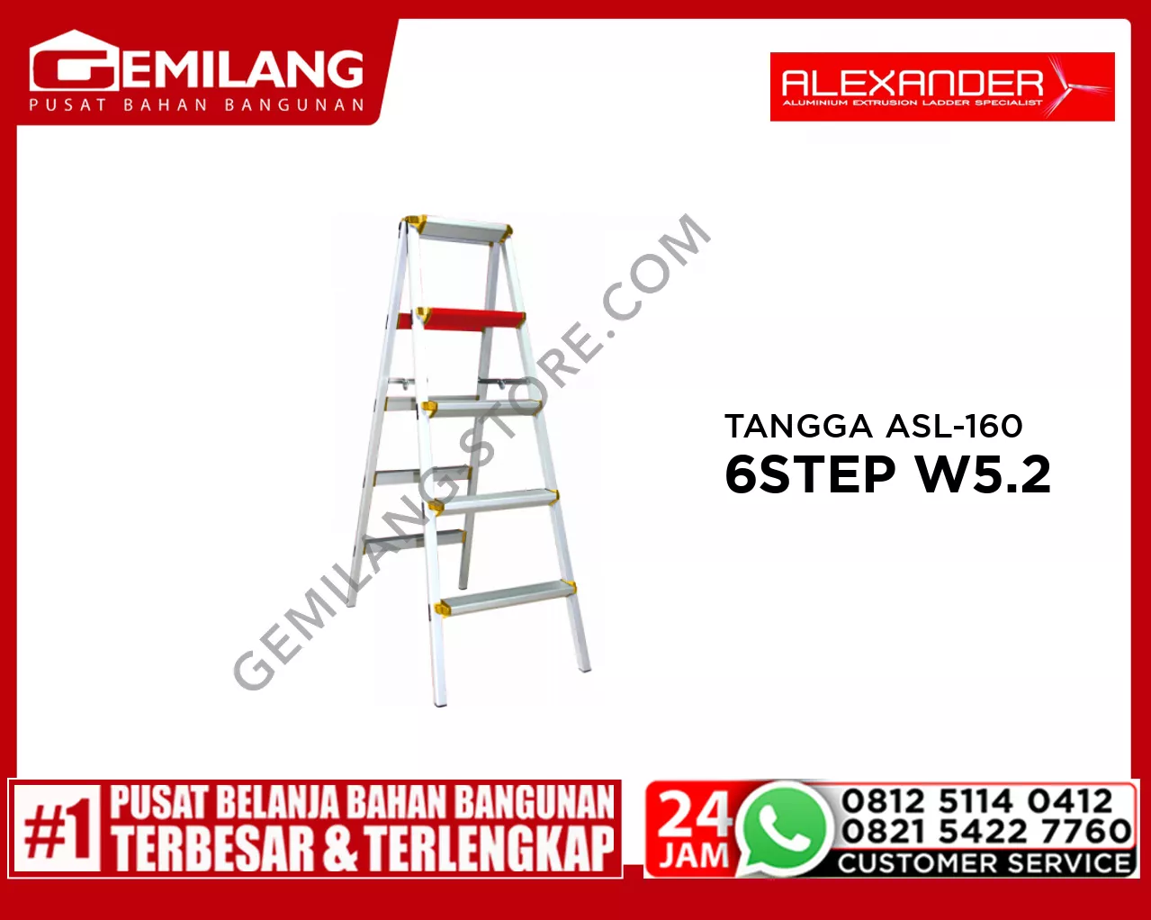 ALEXANDER TANGGA ASL-160 STEPS 6 W5.2 T160cm