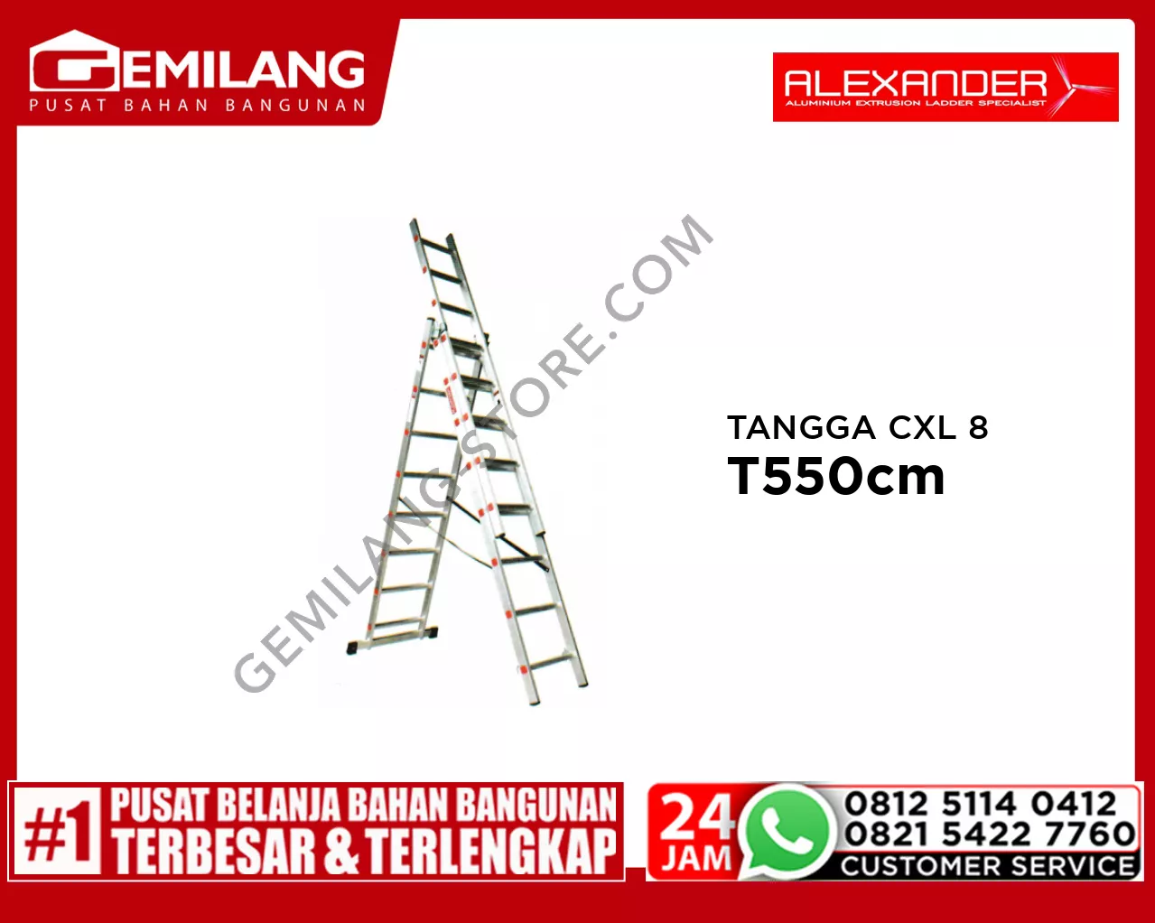 ALEXANDER TANGGA CXL 8 STEPS 8 T550cm