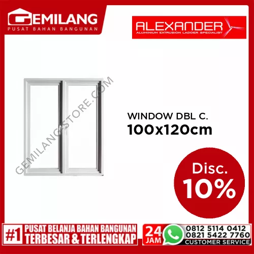 ALEXANDER WINDOW DOUBLE CASEMENT 100 x 120cm