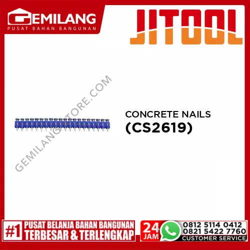 JITOOL CONCRETE NAILS/PAKU RAMSET/20 19mm (CS2619)