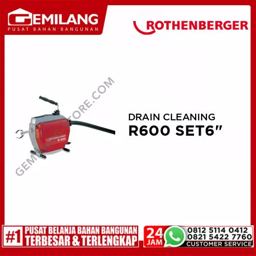 ROTHENBERGER DRAIN CLEANING R600 SET SUMBAT PIPA 6inch