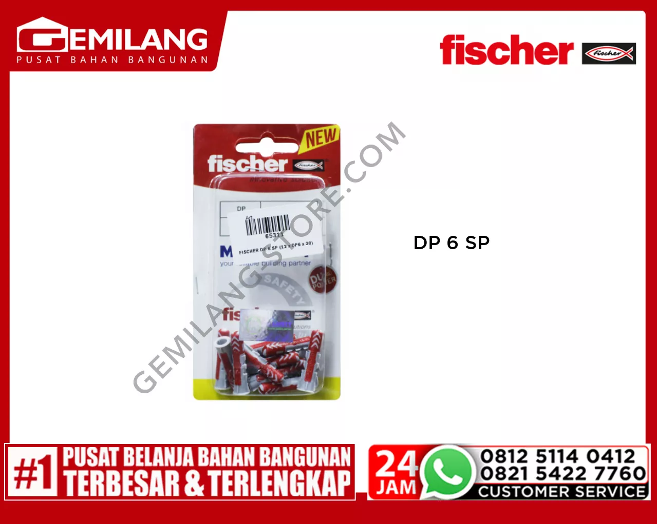FISCHER DP 6 SP (12 x DP6 x 30)
