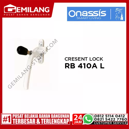 ONASSIS CRESENT LOCK & RAMBUNCIS RB/ONS 410A SATIN (LEFT)