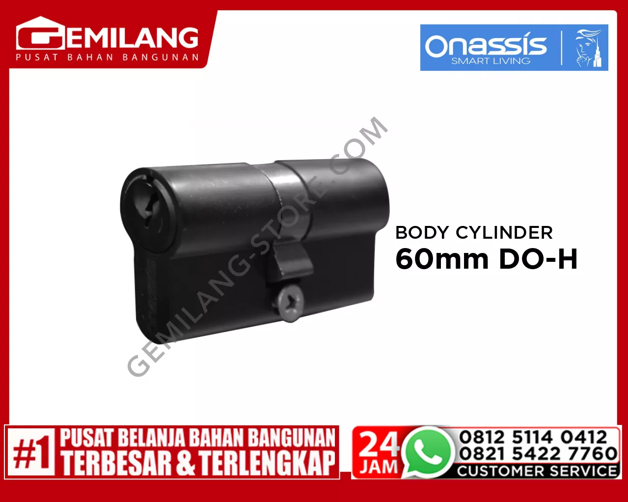 ONASSIS BODY CYLINDER CY/ONS 60mm DO-H BLACK