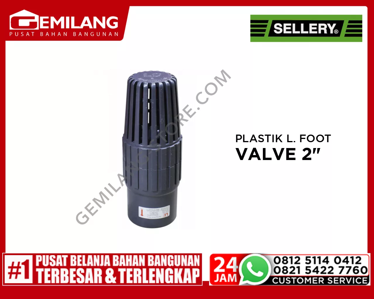 SELLERY PLASTIK LONG FOOT VALVE 2inch