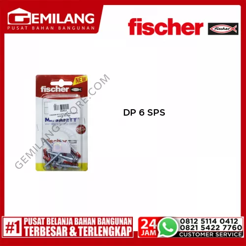 FISCHER DP 6 SPS (6 x DP6 x 30+6 x SCREW 4.5 x 40)