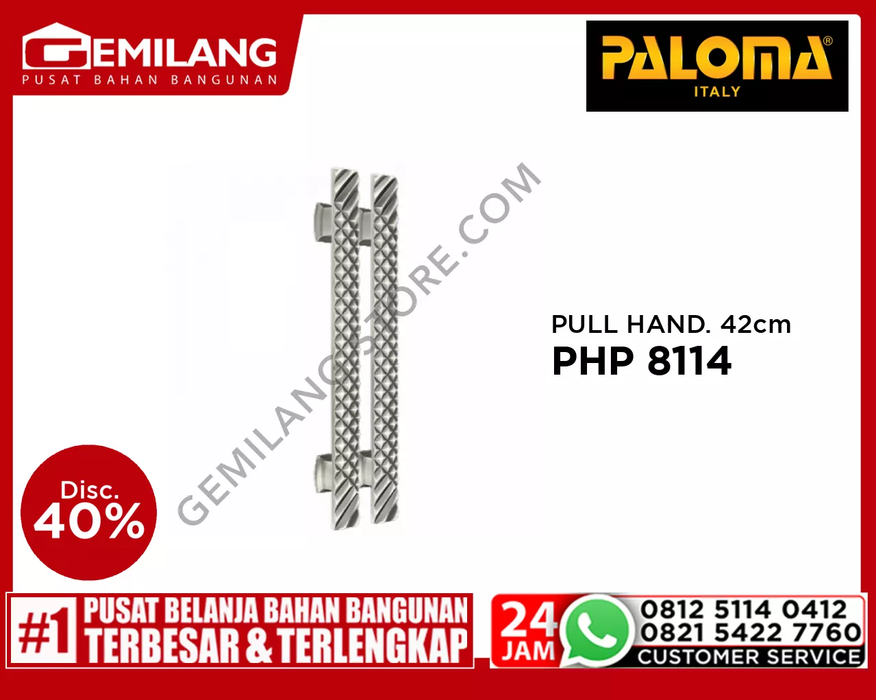 PALOMA PULL HANDLE CASERTA 420mm MAB PHP 8114
