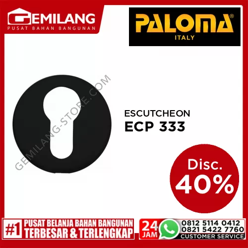 PALOMA ESCUTCHEON DELUXE 004 (SMALL) MATTE BLACK ECP 333