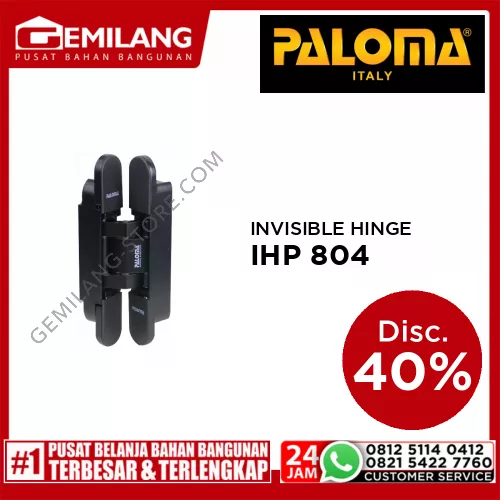 PALOMA INVISIBLE HINGE P40 - MATTE BLACK IHP 804