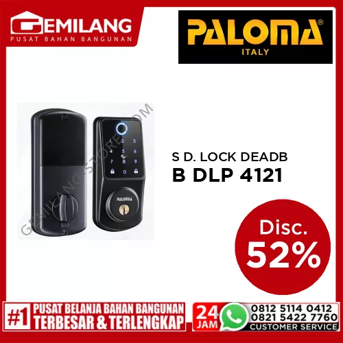 PALOMA SMART DIGITAL LOCK DEADBOLT BLACK DLP 4121