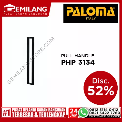 PALOMA PULL HANDLE CARPI 900mm MATTE BLACK PHP 3134
