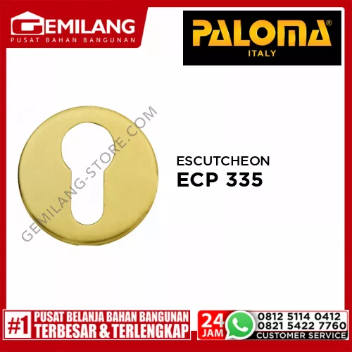 PALOMA ESCUTCHEON DELUXE 004 (SMALL) PVD GOLD ECP 335