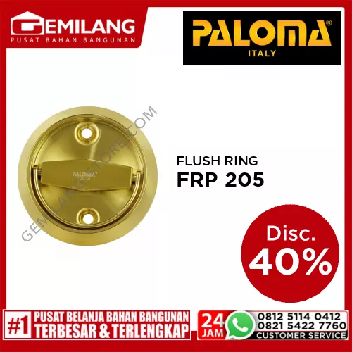 PALOMA FLUSH RING 205 PVD GOLD FRP 205