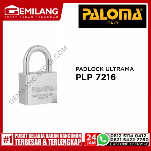 PALOMA PADLOCK ULTRAMARINE 60mm SHORT SSS PLP 7216
