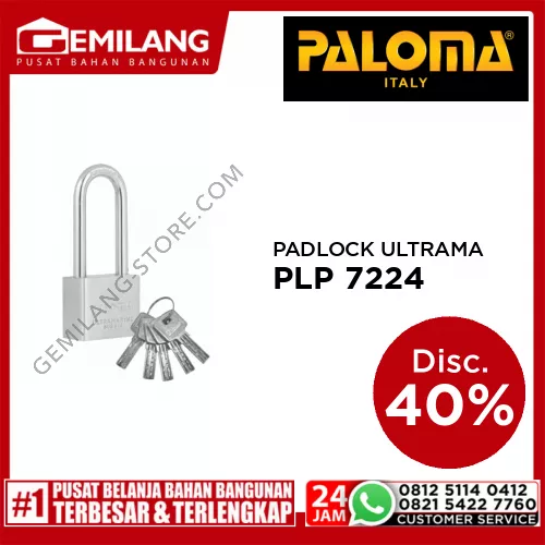 PALOMA PADLOCK ULTRAMARINE 40mm LONG SSS PLP 7224