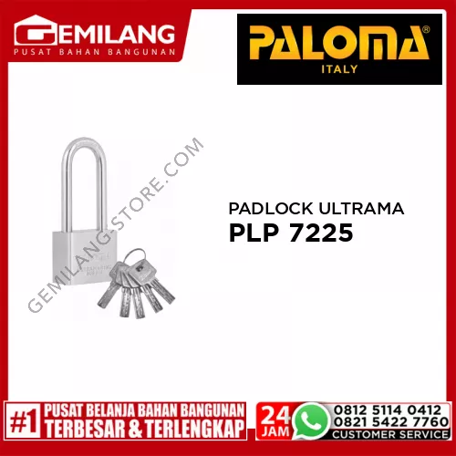 PALOMA PADLOCK ULTRAMARINE 50mm LONG SSS PLP 7225