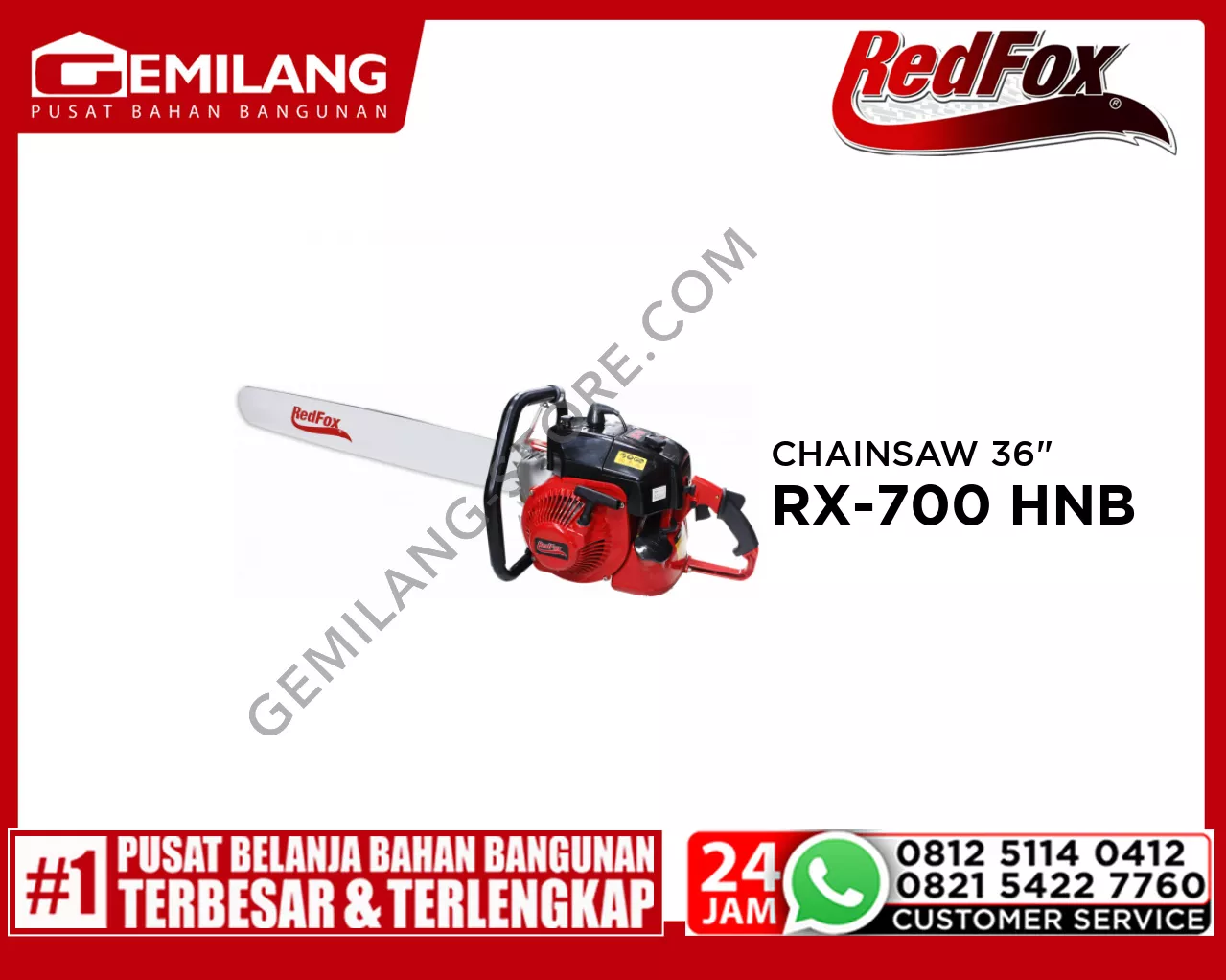 REDFOX CHAINSAW RX-700 HNB 36inch