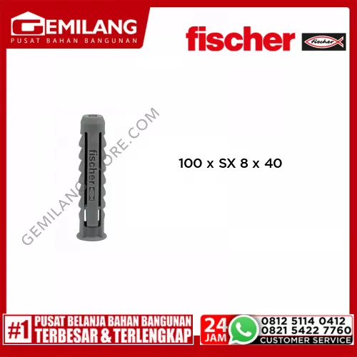FISCHER 100 x SX 8 x 40 (BOX)