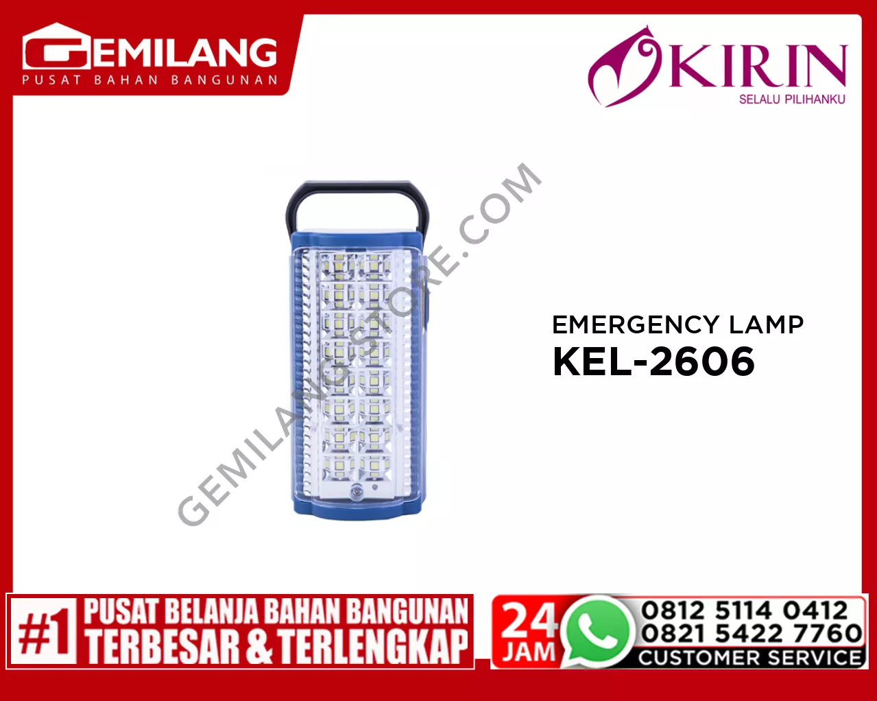 KIRIN EMERGENCY LAMP 44 LED KEL-2606