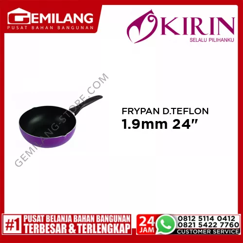 KIRIN NAFIRI FRYPAN DEEP TEFLON CLASSIC 1.9mm 24inch