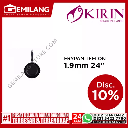 KIRIN NAFIRI FRYPAN TEFLON CLASSIC 1.9mm 24inch