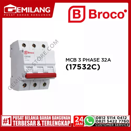 BROCO MCB 3 PHASE 32A (17532C)