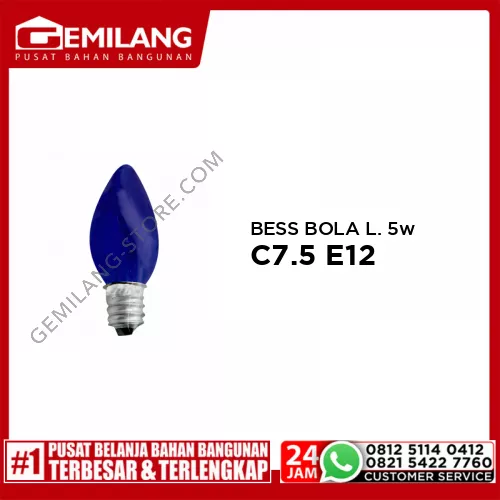 IL BESS BOLA LOMBOK C7.5 E12 BIRU 5w