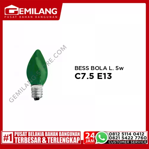 IL BESS BOLA LOMBOK C7.5 E12 HIJAU 5w