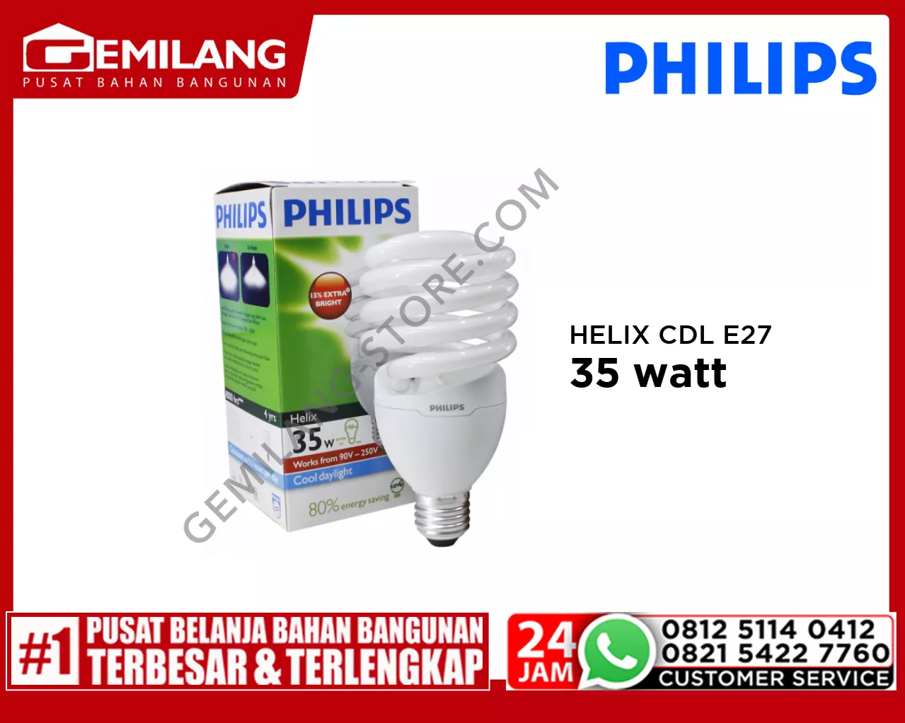 PHILIPS HELIX CDL E27 35w